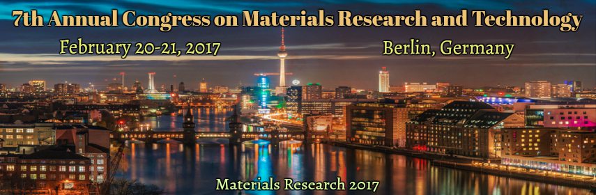 We welcome you all to the 7th Annual Congress on materials research and technology. Materials Research 2017 gives you the life-time opportunity to explore and enrich your knowledge in material science and technology. This international material science conference gives you the opportunity to interact  with  eminent  and renowned academicians , scientists , industrialists and young scholars  related  to the field of materials science and engineering under one roof in one dice  to learn ,share and  prosper your knowledge in one of the most diverse  and unexplored topic. 