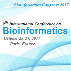 On behalf of the Organizing Committee Members, We would like to invite everyone interested in the field of Bioinformatics to the 9th International Conference on Bioinformatics which will explore the latest research on Bioinformatics through diverse scientific topics. The event is scheduled during October 23-24, 2017 at Paris, France. The conference revolves around the theme- Exploring the latest innovations in Bioinformatics. The conference will gather grand expertise at the global platform to feature the most innovations to fulfill the needs of bioinformatics resources & technologies for the future research. 
For abstract submission, please find the link: http://bioinformatics.conferenceseries.com/abstract-submission.php 