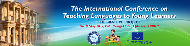 This conference will be organized as part of the SBATEYL: A Web and School-based Professional Development Project for Foreign Language Teachers of Young Learners funded by the European Commission under Erasmus + Key Action 2 program (please visit the project web site for further information: www.sbateyl.org).