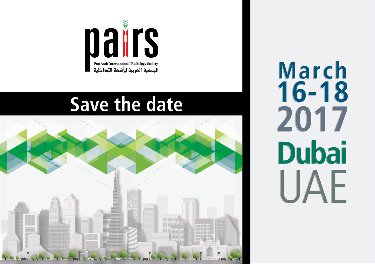 Building on the success of the previous meetings we are delighted once again to welcome you to the bustling metropolitan City of Dubai. The 2017 edition is held from March 15-18, 2017 presenting a three-day comprehensive program that present cutting edge technology and images guidance therapy providing both clinically relevant updates as well as hands-on educational activities. 

Also this year we are delighted to invite delegates to participate in multiple interactive educational opportunities that provide case-based review and hands-on experience covering topics in embolization, venous interventions, amputation prevention and neurointerventions. 