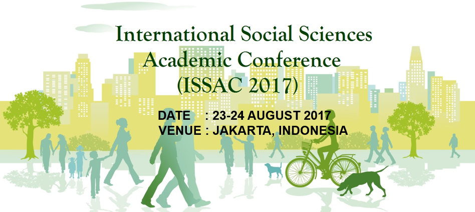 �International Social Sciences Academic (ISSAC) 2017 intends to bring together academics and researchers from all over the world to exchange and share their knowledge, experiences and research results about all broad areas of social sciences and humanities.

�The theme for ISSAC 2017 is �Moving Towards a Digital Society'. Numerous digital technology enable people to communicate easily & to share information and resources. It brings huge impact on many areas that drive economic growth and therefore expand the jobs market and improving the standard of living.