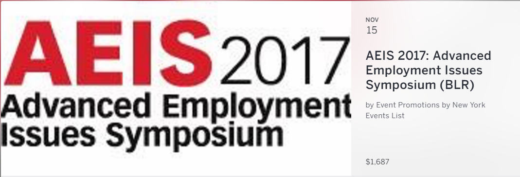 CONFERENCE SNAPSHOT: 2017 will be a tumultuous year for American employers as a new presidential administration overhauls the regulatory agenda. Attending AEIS will help prepare you to get ahead of workplace policy updates with a comprehensive overview of breaking legislative changes, strategies to overcome compliance issues