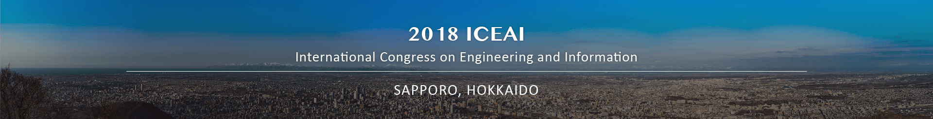 For more information, please visit: http://www.iceai.org
or contact: info.iceai@iceai.org 