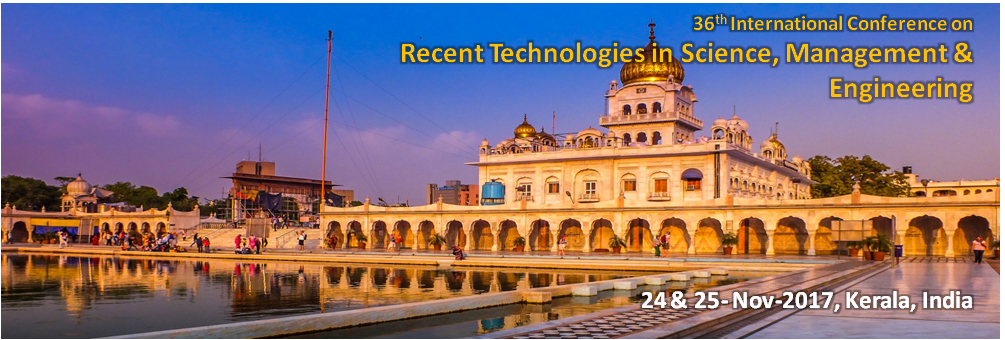 Organized by IOSRD, India The Modern Trends is an annual conference aimed at presenting current research being carried out in the fields of Science, Engineering and Technology. Original research papers for Publication in Anna University Annexure I & II, SCOPUS, Thomson Reuters (ISI), Google Scholar