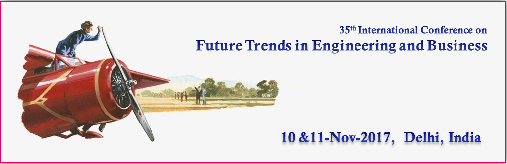 Future Trends 2017 Conferences provides perfect platform for scientists, engineers and students from all over world to meet and to discuss Future Trends which is going to change the world, on a broad range of subjects.
Publication: 
All the Accepted & Registered papers will be published in 
Anna University Annexure I, 
SCOPUS, Thomson Reuters (ISI), 
Web of Science,
 H-Index,	
 EBSCO, 
Ulrich, 
Google Scholar,etc.