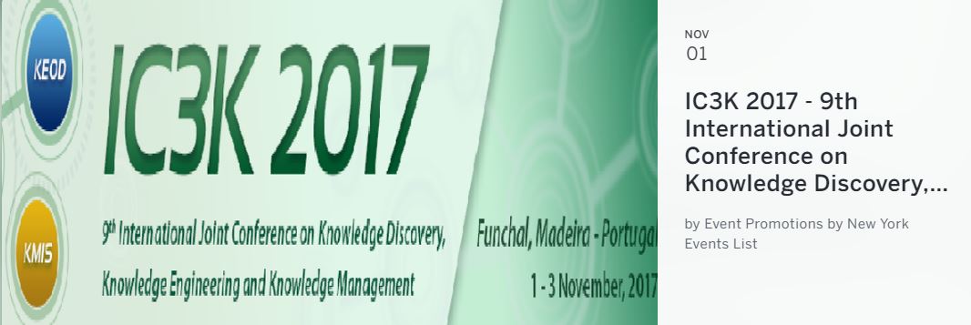 SKY'2017
Software is Knowledge
8th International Workshop on Software Knowledge - SKY 2017
1 - 3 November, 2017 - Funchal, Madeira, Portugal, Portugal 
In conjunction with the 9th International Joint Conference on Knowledge Discovery, Knowledge Engineering and Knowledge Management - IC3K 2017
SOFTWARE IS KNOWLEDGE AND KNOWLEDGE IS POWER
What was the motivation for Google, a software company, to enter the market of autonomous vehicles? Why this and other software companies totally disrupted the traditional vehicles market, from small cars to giant trucks? Why so many people are in danger of losing their jobs in developed countries? Why intelligent people are afraid of their lives