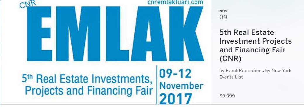 CNR Emlak, The unique meeting point of the real estate investment!

CNR Emlak - Real Estate Investment Projects and Financing Fair which will be held between the dates of 9-12 November 2017, at CNR Expo Center, Istanbul.

The Show brings together the leading real estate companies, investors, occupiers, properties and finance professionals from all over the world for the fourth time.

CNR EMLAK is the only show in Turkey and the region for Property and Investment. The show will gather the entire sector; from development, financing, implementation and marketing to the operation and utilization of properties, at the same location for four days