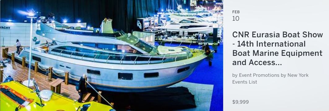 CNR Eurasia Boat Show organized with the aim of bringing our citizens to a well-deserved status in maritime, spreading use of boats and yachts and contributing to Turkish economy has gained an international status and become one of the best worldwide. This is an outcome of common efforts by CNR and DENTUR (Turkish Marine Industry Association).

The 14th of CNR Eurasia Boat Show will take place at CNR EXPO and hosts more than 1,000 brands. Small, medium and mega class boats, yachts, motor boats and sailboats will be meeting its fans.
