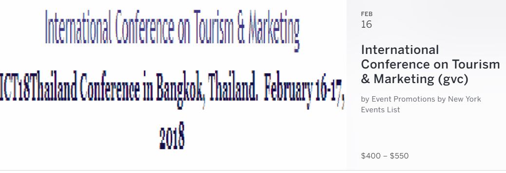 International Conference on Tourism Marketing