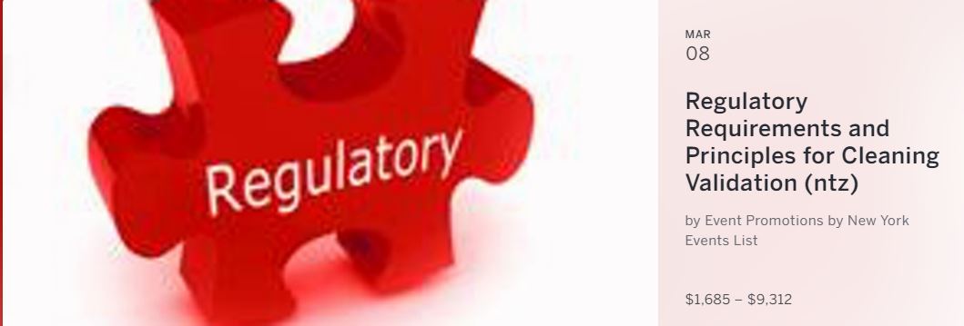 Regulatory Requirements and Principles for Cleaning Validation