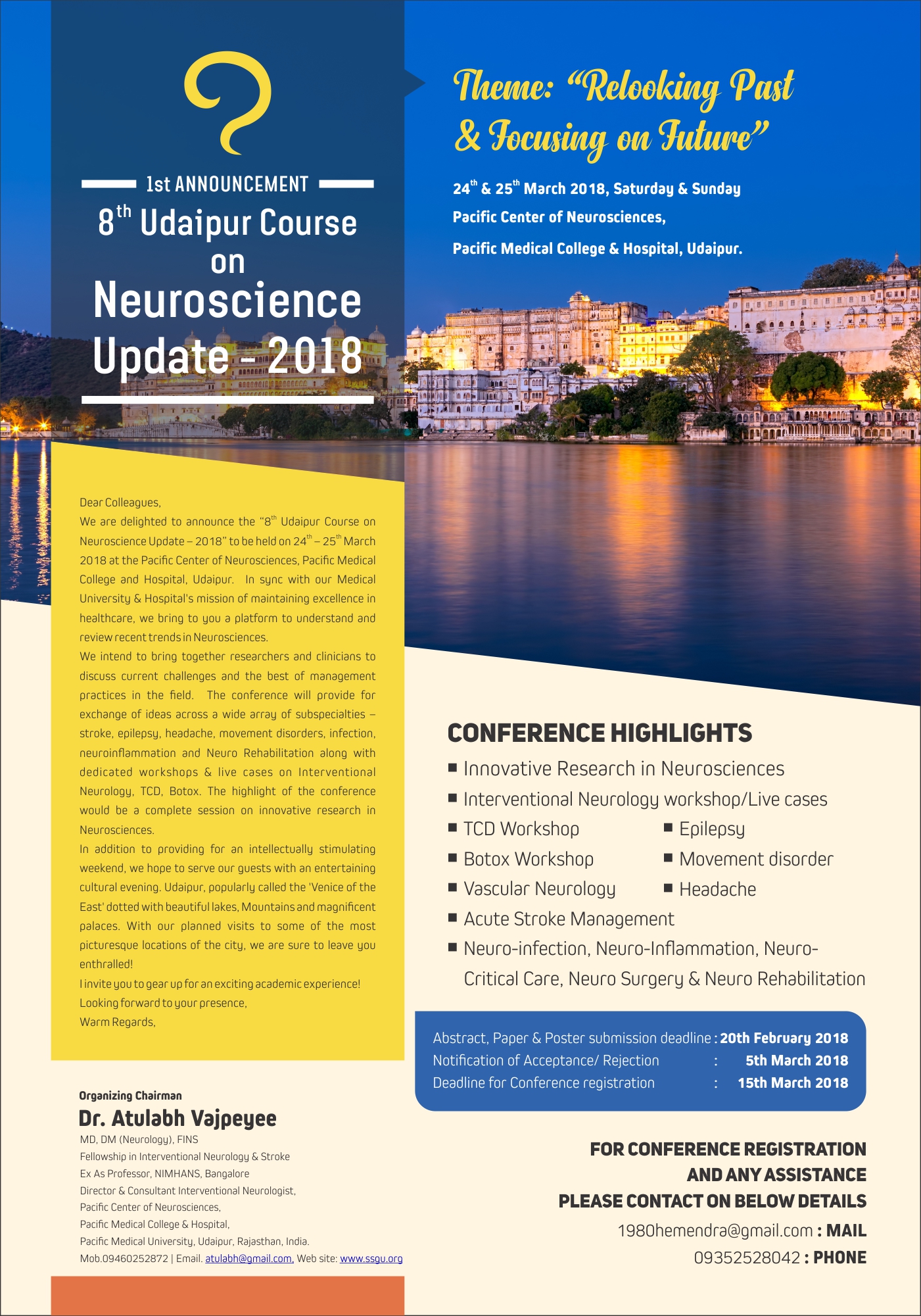 8th Udaipur course on Neuroscience Update-2018