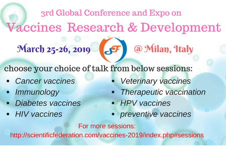 3rd Global conference on vaccines Research and Development