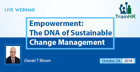 Webinar On This webinar presents the argument that if we change our focus to allow the human capital assets to own the processes they are involved in rather than management, we will increase the levels of engagement within your organization.