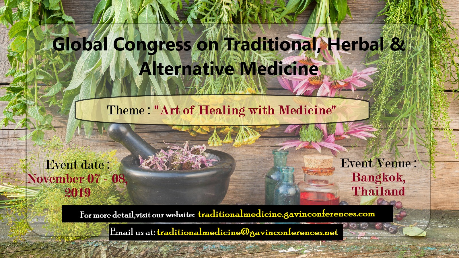 Global Congress on Traditional, Herbal & Alternative Medicine