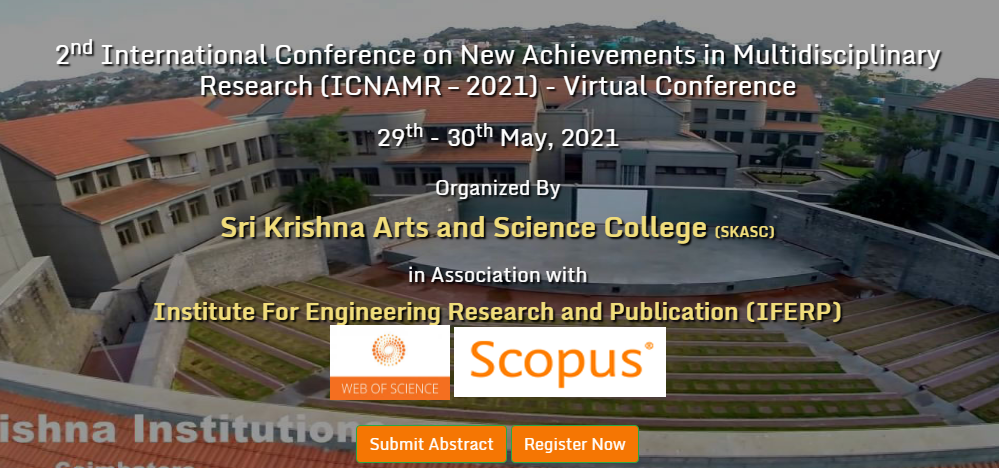 2nd International Conference on New Achievements in Multidisciplinary Research (ICNAMR – 2021) 