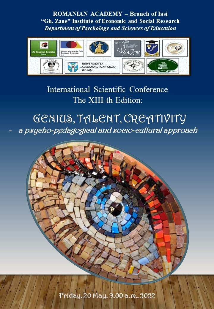 GENIUS, TALENT, CREATIVITY  - a psycho-pedagogical and socio-cultural approach